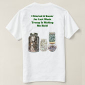 Rijk worden Swear Jar Basic T-shirt (Design achterkant)