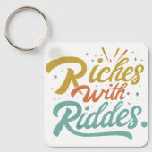 rijkdom aan raadsels sleutelhanger (Voorkant)