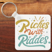 rijkdom aan raadsels sleutelhanger (Voorkant)