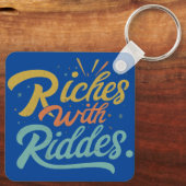 rijkdom aan raadsels sleutelhanger (Achterkant)