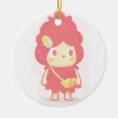 Rijkdom aantrekken keramisch ornament (Voorkant)