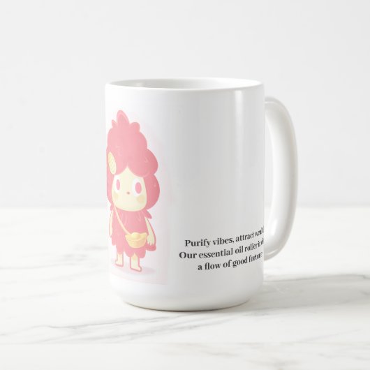 Rijkdom aantrekken koffiemok (Voorkant rechts)