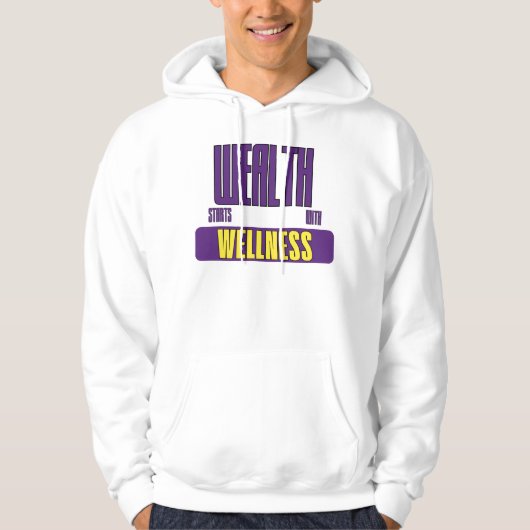 Rijkdom Begint Met Gezondheid Compound Beweging Hoodie (Voorkant)