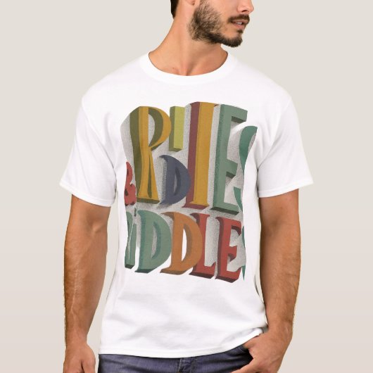 Rijkdom en raadsels t-shirt (Voorkant)