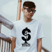 Rijkdom groeit in de loop van de tijd Motivatie T-shirt
