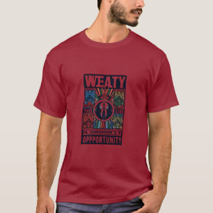 Rijkdom is de kans van morgen t-shirt