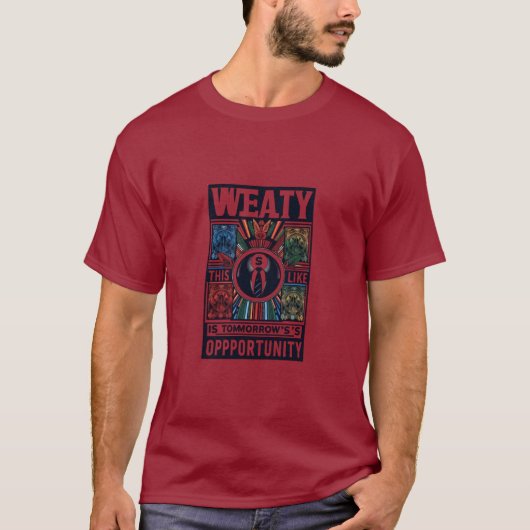 Rijkdom is de kans van morgen t-shirt (Voorkant)