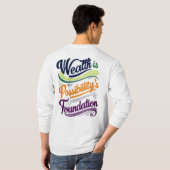 Rijkdom is het T-shirt van de stichting Mogelijkhe (Achterkant volledig)