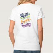 Rijkdom is het T-shirt van de stichting Mogelijkhe (Achterkant)