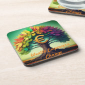 Rijkdom maakt verandering mogelijk bier onderzetter (Linkerzijde)