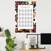 Rijkdom van de lente bloemenbruiloft zitgrafiek poster (Thuiskantoor)