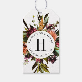 Rijkdom van de lente Kleurrijke Bruiloft Foto Cadeaulabel