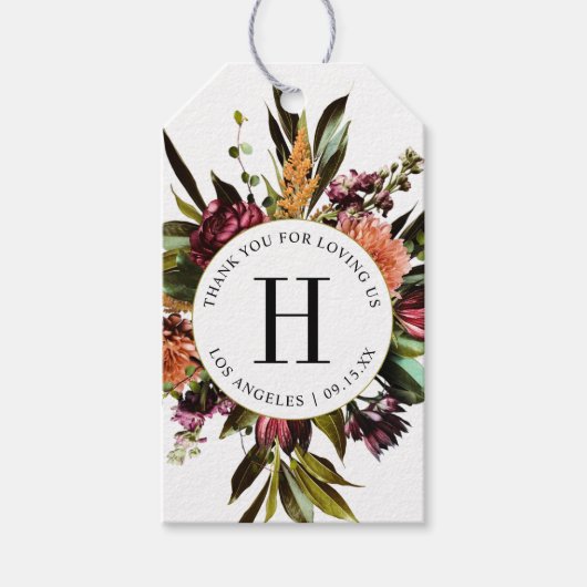 Rijkdom van de lente Kleurrijke Bruiloft Foto Cadeaulabel (Voorkant)