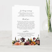 Rijkdom van de lente kleurrijke gevouwen bruiloft  (Achterkant)