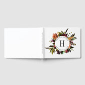 Rijkdom van de lente Kleurrijke Initiaal Bruiloft Gastenboek (Volledig)