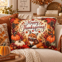 Rijkdom van Herfst Vos Thanksgiving Illustratie