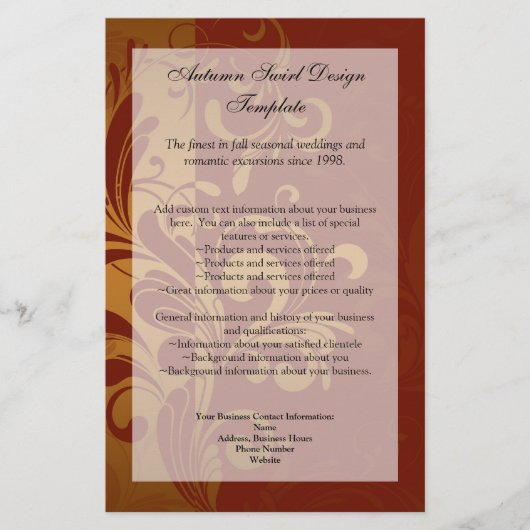 Rijke baksteen rood /Goud spatten Programma Menu o (Voorkant)