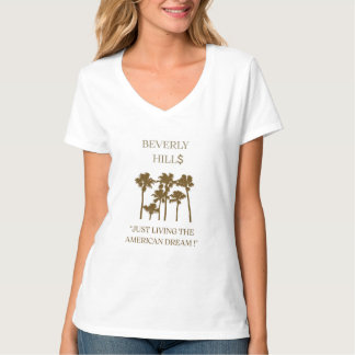 Rijke Beverly Hill$ Amerikaanse Droom Ringer T-shi T-shirt