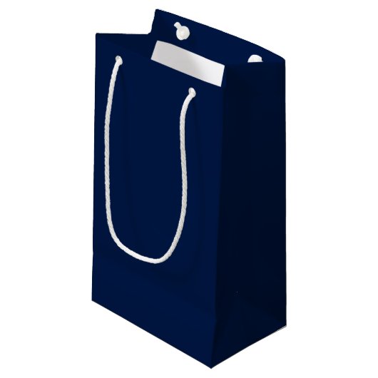 Rijke Blauwe (Effen) Klein Cadeauzakje (Voorkant Gekanteld)