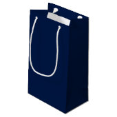 Rijke Blauwe (Effen) Klein Cadeauzakje (Achterkant Gekanteld)