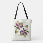 Rijke Bleke Gele Orchideeën Aangepaste Schouder Ta Tote Bag (Achterkant)