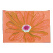 Rijke Bloem in Levendig Rood Kussensloop (Achterkant-Rechts)