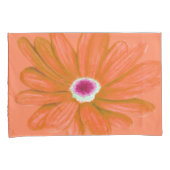 Rijke Bloem in Levendig Rood Kussensloop (Voorkant-Rechts)