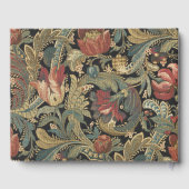Rijke Bloemen Tapestry Brocade Damask Gastenboek (Achterkant)