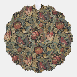 Rijke Bloemen Tapestry Brocade Damask Ornament Kaart