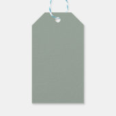 Rijke bloemrijke tapijtbrokaat antieke Victoriaans Cadeaulabel (Achterkant)