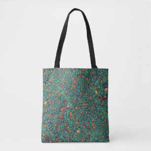 Rijke boomgaard: boompatroon. tote bag