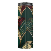 Rijke Bourgogne Blauwgroen Groene Goud Afrikaans E Thermosbeker (Achterkant)