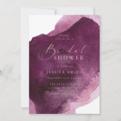 Rijke Bourgogne & Blush Modern Vrijgezellenfeest Kaart (Voorkant)