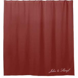 Rijke Bourgogne Rood Effen Kleur Douchegordijn