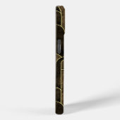 Rijke Bruin en Goud Art Deco Patroon Case-Mate iPhone Case (Achterkant / Rechts)