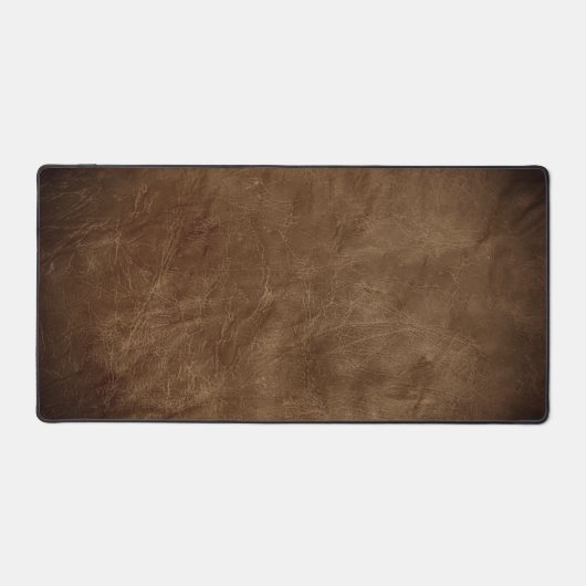 Rijke bruine lederen achtergrond met vignet bureaumat (Voorkant)