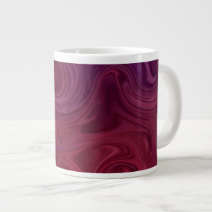 Rijke Burgundy Wijn Paarse Organische Stroom Grote Koffiekop