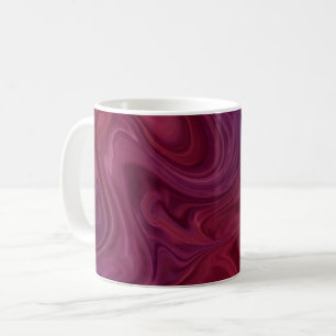 Rijke Burgundy Wijn Paarse Organische Stroom Koffiemok