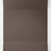 Rijke chocolade bruine achtergrondstructuur drieluik uitnodiging (Binnenkant midden)