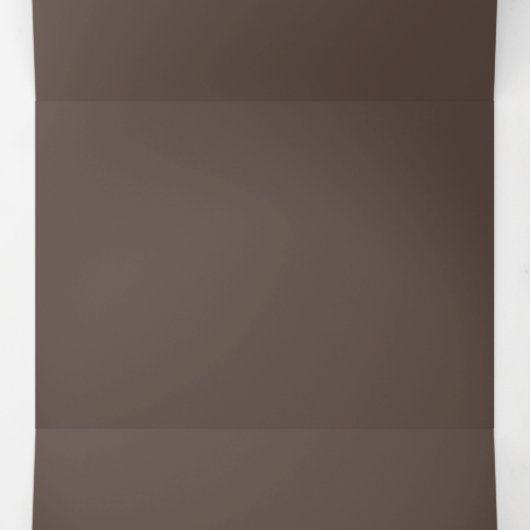 Rijke chocoladebruine achtergrondstructuur drieluik uitnodiging (Binnenkant midden)