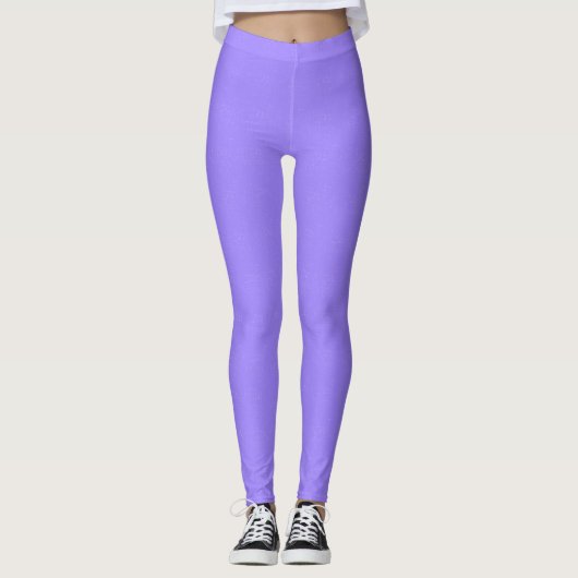 Rijke, delicate lila textuur leggings (Voorkant)