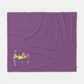 Rijke Diepe Pruim 'Golf Is My Therapy' Speels Fleece Deken (Voorkant (Horizontaal))
