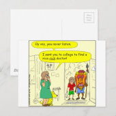 rijke dokter Cartoon Briefkaart (Voorkant / Achterkant)