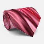 Rijke frambozenstrepen stropdas (Opgerold)