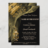 Rijke goudklompjes met champagne in ijsemmer uitno kaart (Voorkant / Achterkant)