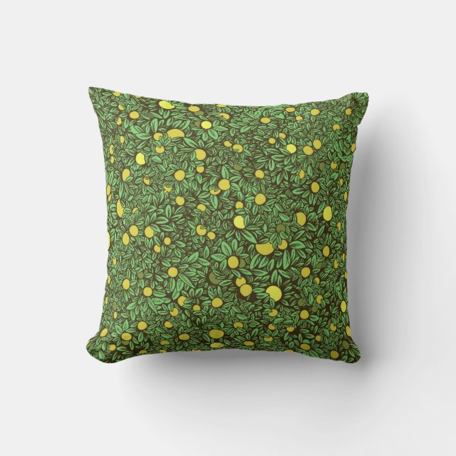 Rijke groene fruit tuin bomen kussen (Voorkant)