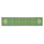 Rijke Groene Tartan (Pset) Aangepast Korte Tafelloper (Horizontaal)
