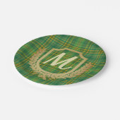 Rijke Groene Tartan (Pset) Aangepast Papieren Bordje (Gekanteld)