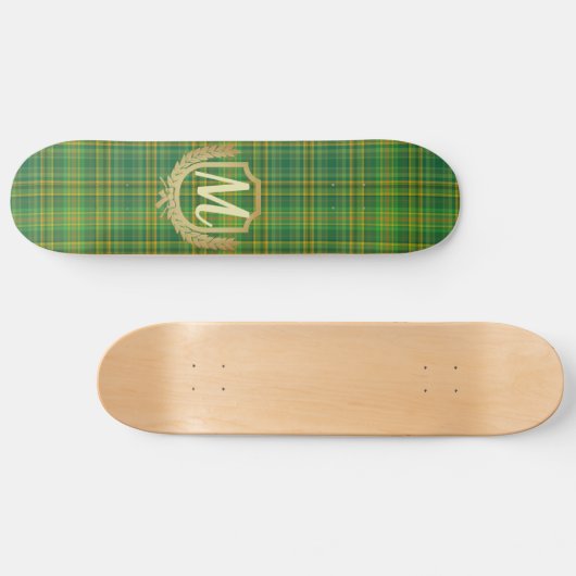 Rijke Groene Tartan (Pset) Aangepast Persoonlijk Skateboard (Horizontaal)