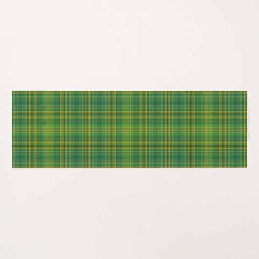 Rijke Groene Tartan (Pset) Aangepast Yogamat (Achterkant (horizontaal))